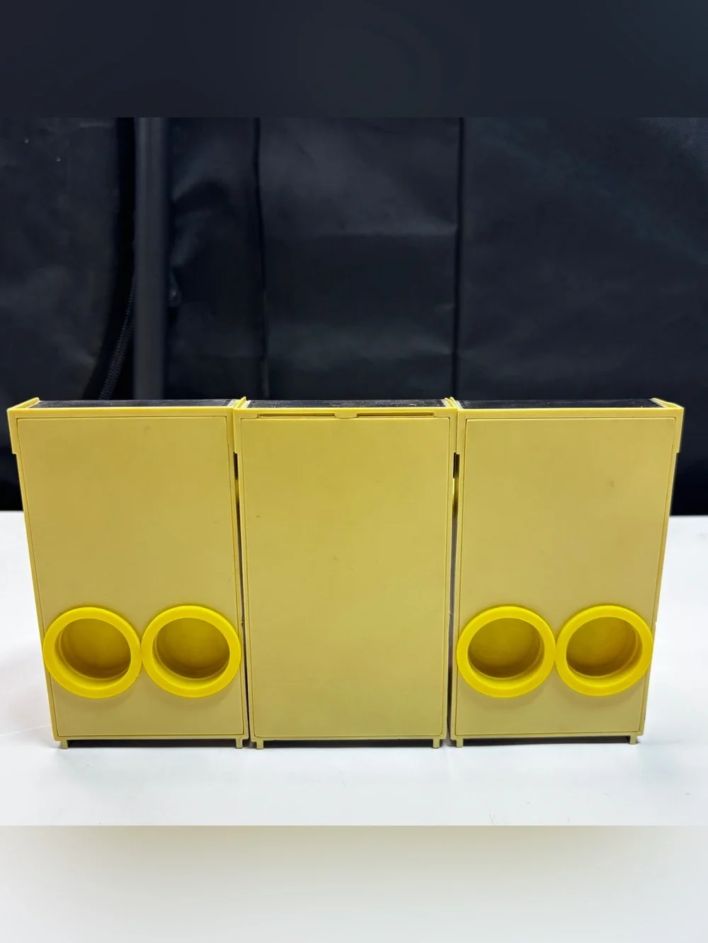 Tappan Yellow Stove Range Plastic 2 Salt & Pepper Shakers 1 Salesman Sample Vtg